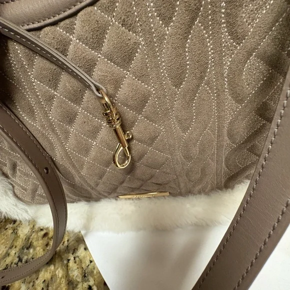 BRAHMIN SHAYNA-SILVER LINING SHETLAND CROSSBODY BAG - Picture 2 of 11